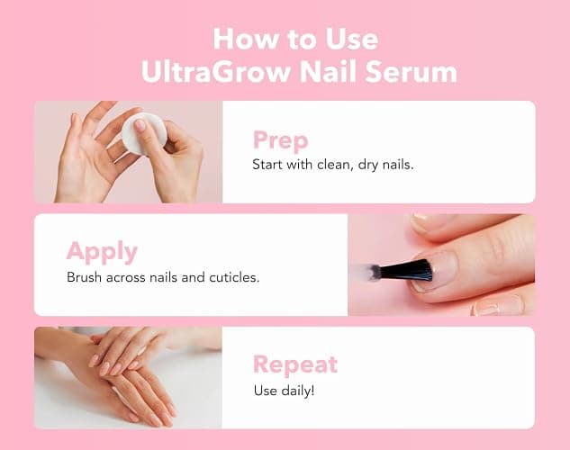 Liaison UltraGrow Nail Serum for Growth and Strength with Keratin Complex, Olive Oil & Vitamin E | Dermatologist-Tested to Support Weak, Brittle, Splitting Nails thumbnail 6