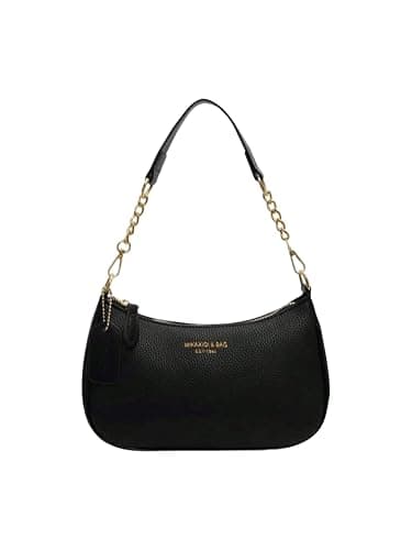 SHENHE Women's PU Leather Shoulder Bag Small Hobo Clutch Purse Crossbody Gold Chain Handbag - Image 1