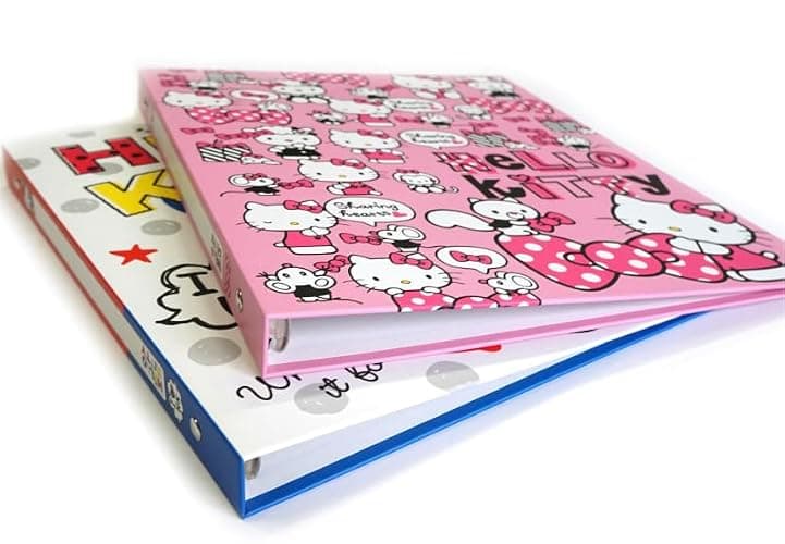 Kitty's Hard Cover 3 Ring Binder Set of 2-2 Different Designs - Officially Licensed thumbnail 5