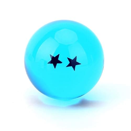 Boxtree Children Toy New Gift Box Set of 7pcs Ball Z 43mm/1.7" Stars Crystal Ball (Blue) thumbnail 3