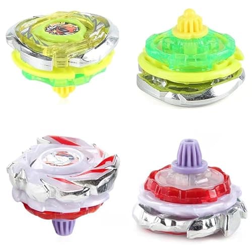 Battling Burst Gyro Blade Toy Set Gift 12 Burst Spinning Tops 2 Two Way Launchers Grip Starter for Boys Children Kids 6 8 10 12+ Battle Game with Portable Box thumbnail 4