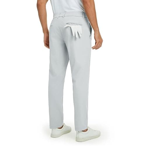 M MAELREG Mens Golf Pants Stretch 30"/32"/34" Classic Fit Quick Dry Lightweight Casual Work Dress Trousers with Pockets thumbnail 2