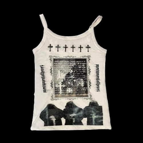 JOLILUNA Whimsy Graphic Baby Tee Fashion Whimsical Clothes for Women Y2k Whimsy Vest Summer 2025 thumbnail 6