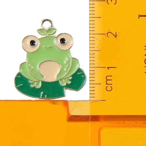 hobbyhub 30Pcs Alloy Enamel Green Frog Charms for DIY Handmade Bracelet Necklace Earring Craft,Metal Cute Animal Pendants Dangle Jewelry Charms thumbnail 7