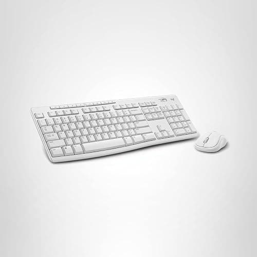 Logitech MK270 Wireless Keyboard and Mouse Combo for Windows, 2.4 GHz, 8 Multimedia Keys, PC, Laptop, Wireless Keyboard Compact Mouse Combo - White thumbnail 12
