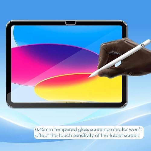 KIQ 2 Pack Tempered Glass Screen Protector Compatible with iPad 11 inch 11th generation A16 2025 / iPad 10.9 inch 10th generation 2022 thumbnail 3
