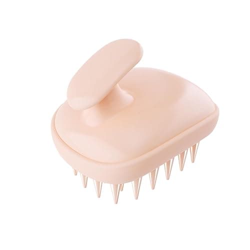 Rebex 2-in-1 Scalp Massager Shampoo Brush,Scalp Scrubber, Exfoliator Brush for Removing Dandruff & Hair Growth,Detangling Scrubber for Wet or Dry Hair (Peach Fuzz Color) thumbnail 2