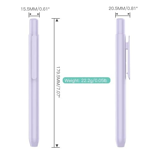 MoKo Holder Case Fit Apple Pencil 1st Gen, Retractable Tip Cap Fit New iPad 10th Gen 2022, iPad 9th Gen 2021, iPad 8th Gen 2020, iPad 6th 9.7 2018, iPad mini 5th Gen Pencil Case Pencil, Taro Purple thumbnail 8