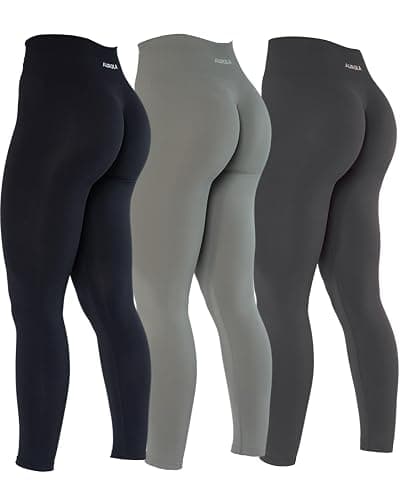 AUROLA Dream Collection Workout Leggings for Women High Waist Seamless Scrunch Athletic Running Gym Fitness Active Pants - Image 1