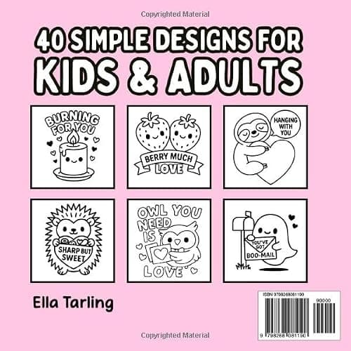 Valentine – Bold and Easy Coloring Book for Kids and Adults thumbnail 2