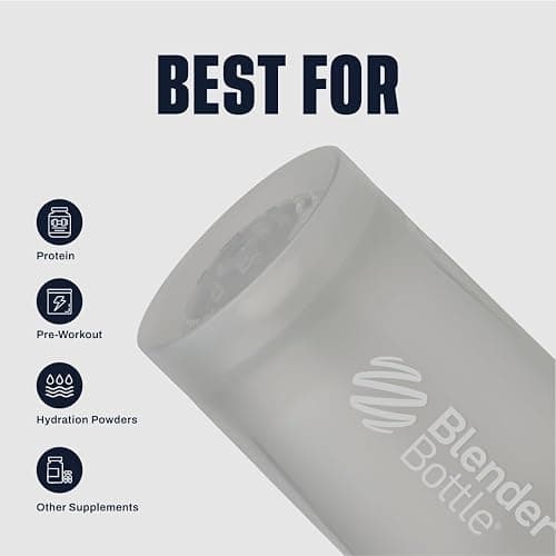 BlenderBottle Classic V2 Shaker Bottle Perfect for Protein Shakes and Pre Workout, 28-Ounce, Pebble Grey thumbnail 6