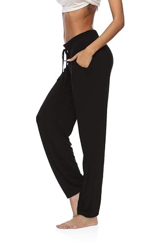 DIBAOLONG Womens Yoga Pants Wide Leg Comfy Drawstring Loose Straight Lounge Running Workout Legging - Image 1