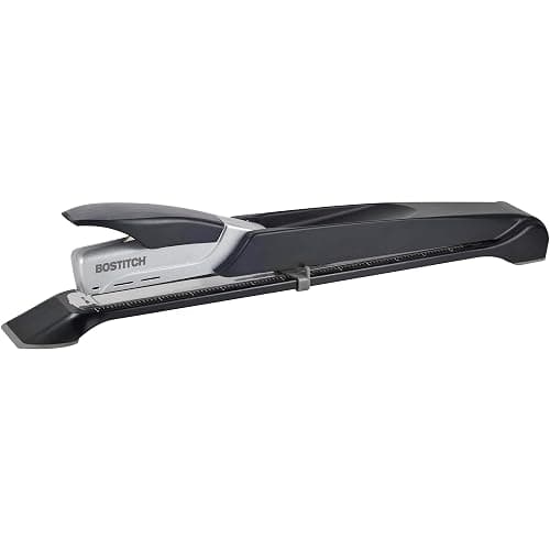 Bostitch Office Booklet Stapler - One Finger, No Effort, Spring Powered, Long Reach Stapler - Silver (1610) thumbnail 6