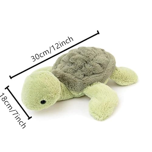 OUKEYI 12" Weighted Plush Cute Turtle Stuffed Animals, Soft Sea Turtle Plush Toy Tortoise Plushies Pillow - Present for Kids, Babies, Toddlers thumbnail 2