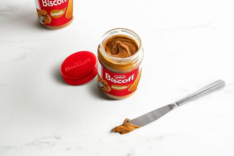 Lotus Biscoff Smooth Spread Jar, Caramelized Cookie Flavour, 1.6Kg, Vegan, Nut Free, No Added Colours or Flavours | Caramelised biscuit flavour, vegan, nut-free, no dyes or added flavours thumbnail 6