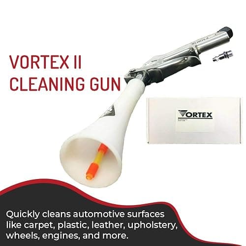 HI-TECH Vortex II Air Cleaning Gun – Pro Auto Detailing Tool for Deep Cleaning Interiors & Exteriors – Uses Air Compressor – Blasts Dust, Dirt & Grime Fast thumbnail 2