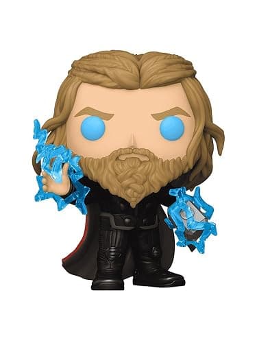 Funko Pop! Marvel: Avengers End Game - Thor with Mjolnir (Glows in The Dark) Limited Edition Exclusive Vinyl Figure Collectibles Bundled with Box Protector thumbnail 2