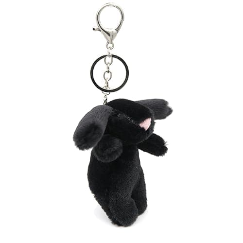 LOHGOU Cute Bunny Bag Charm, Plush Rabbit Keychain Mini Rabbit Car Keys Decor Purse Charm Pendant Decoration thumbnail 2