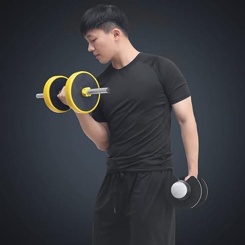 JULY'S SONG Ensemble d'entraînement de compression pour homme, 5 pièces, séchage rapide, chemise, pantalon, short, veste, vêtements pour salle de sport thumbnail 4