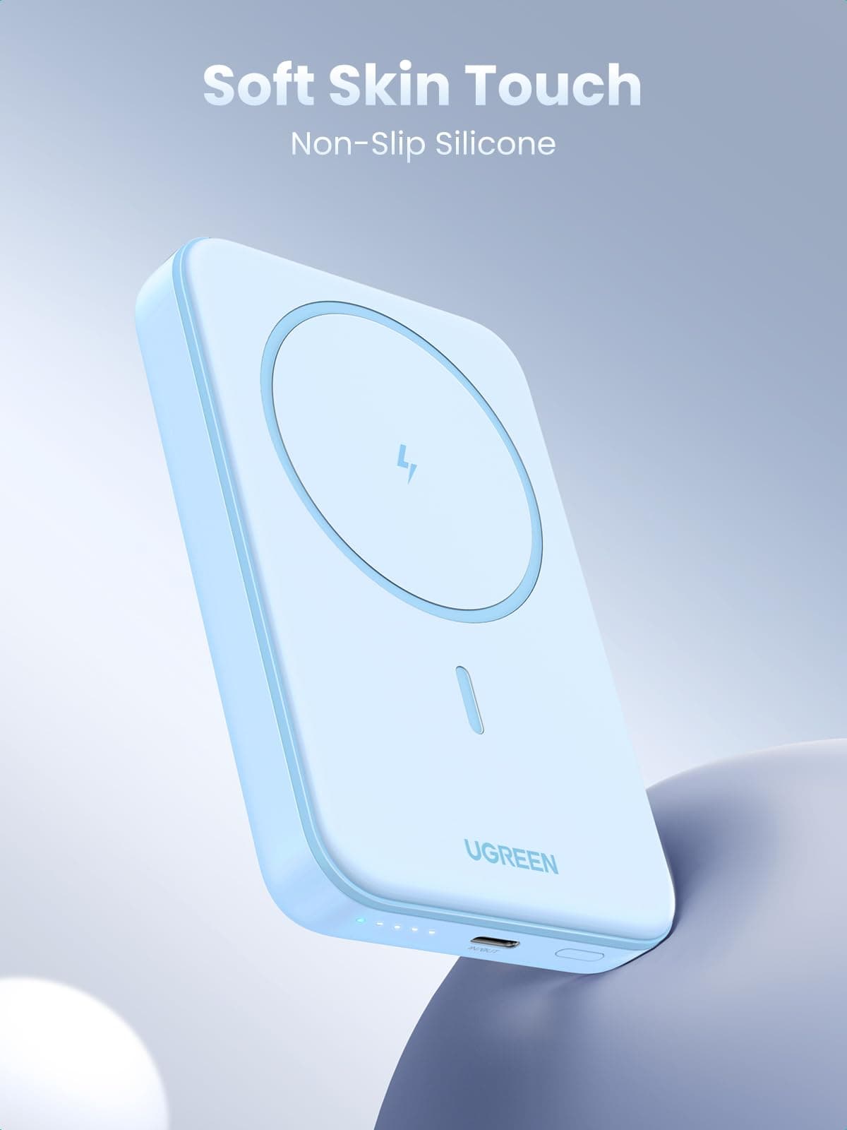 UGREEN Magsafe Power Bank 10000mAh Wireless Portable Charger 20W PD Fast Charging Magnetic Battery Pack Powerbank Compatible with iPhone 17 Pro MaxPhone Air/16 Plus/15/14/13/12 Series, Blue thumbnail 5
