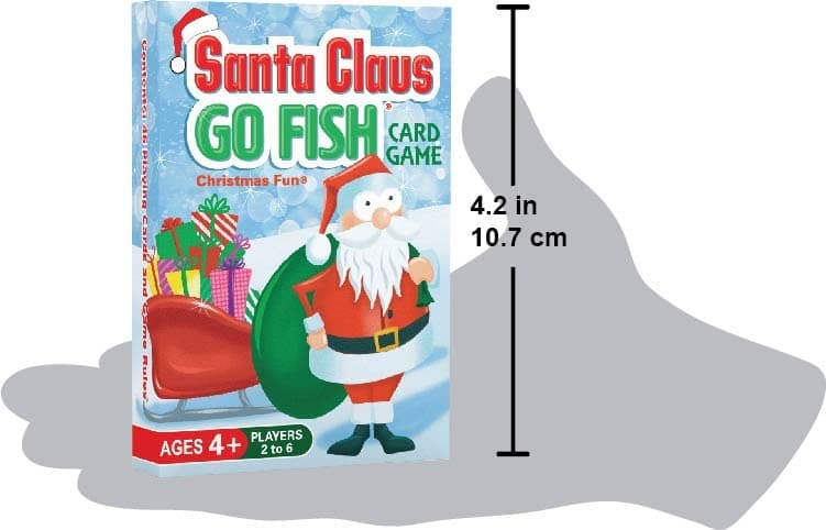 Santa Claus Go Fish – A Family Christmas Game for Kids Ages 4 & Up | Go Fish, Old Maid, and Slap Jack in One Deck (Holiday Stocking Stuffers, Gift for Boy or Girl, Fun Family Board Game Night) thumbnail 2