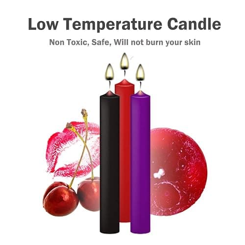 Low Temperature Candles,Romantic Wax Play Candles Low Heat for Lovers Couples thumbnail 2