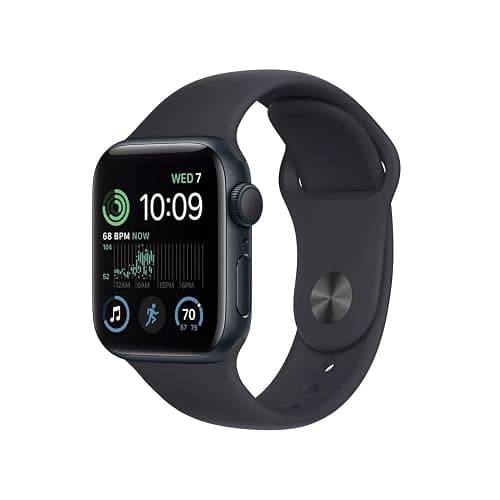 Apple Watch Series 7 (GPS, 45mm) Midnight Aluminum Case with Midnight Sport Band (Renewed) - Image 1