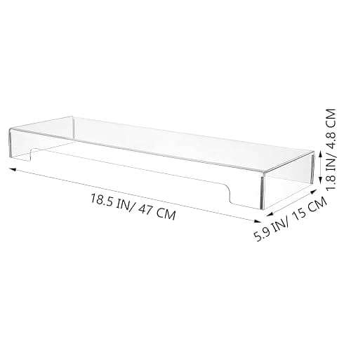 Gadpiparty Clear Acrylic Keyboard Dust Cover Protector for 104-Key Mechanical Keyboards Waterproof Spill Resistant Keyboard Cover for Home Office Use 18.7 X 5.91 Inches thumbnail 8