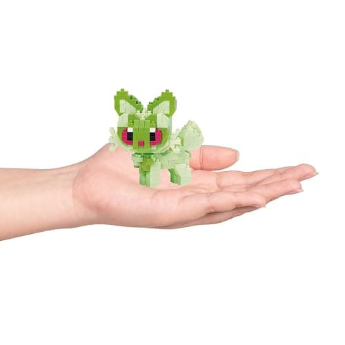 nanoblock Bandai Sprigatito Pokemon Model, Building Blocks Puzzles For Adults And Kids, Plastic Model Kits With Mini Bricks Make Great Pokemon Gifts For Boys Girls And Adults Age 12+ thumbnail 5
