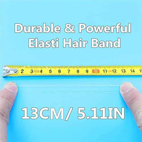 Tesvyns 1500pcs Mini Hair Rubber Bands, Non-slip Rubber Hair Bands for Girls, Elastic Hair Ties(0.5 inch) Clear thumbnail 3