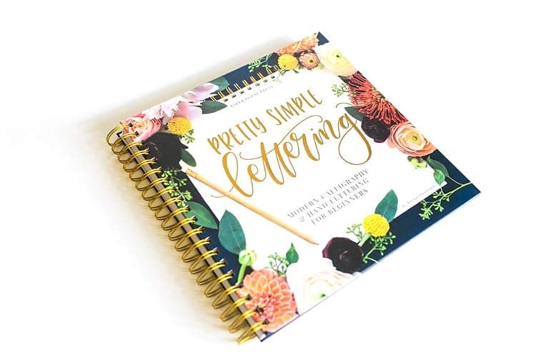 Pretty Simple Lettering: A Step-by-Step Hand Lettering and Modern Calligraphy Workbook for Beginners (Premium Spiral-Bound Hardcover) thumbnail 2