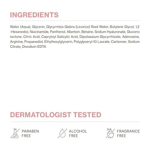 YUMU Licorice Relief Essence Toner for Sensitive Skin, Niacinamide, Panthenol, Fragrance-Free, Soothing & Hydrating (255ml / 8.62 fl. oz.) thumbnail 8