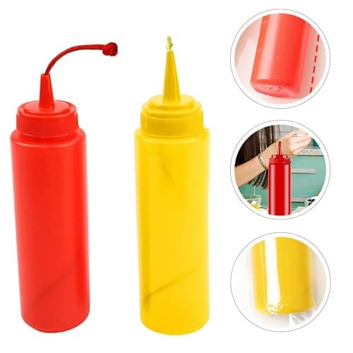 STOBOK 2Pcs Fake Mustard and Ketchup Bottle Funny Fake Salad Dressing Bottle Prank Toys Phoney Condiment for Adults Kids Halloween Party thumbnail 8