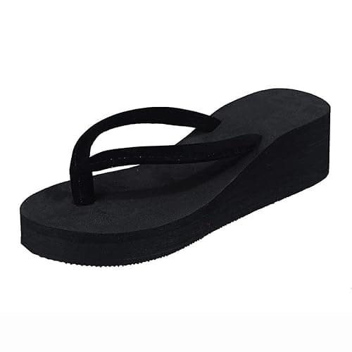 Platform Flip Flops Wedge Sandals for Women 2026 Dressy Comfortable Soft Toe Post Thong Sandals Lightweight Casual Summer Shoes thumbnail 7
