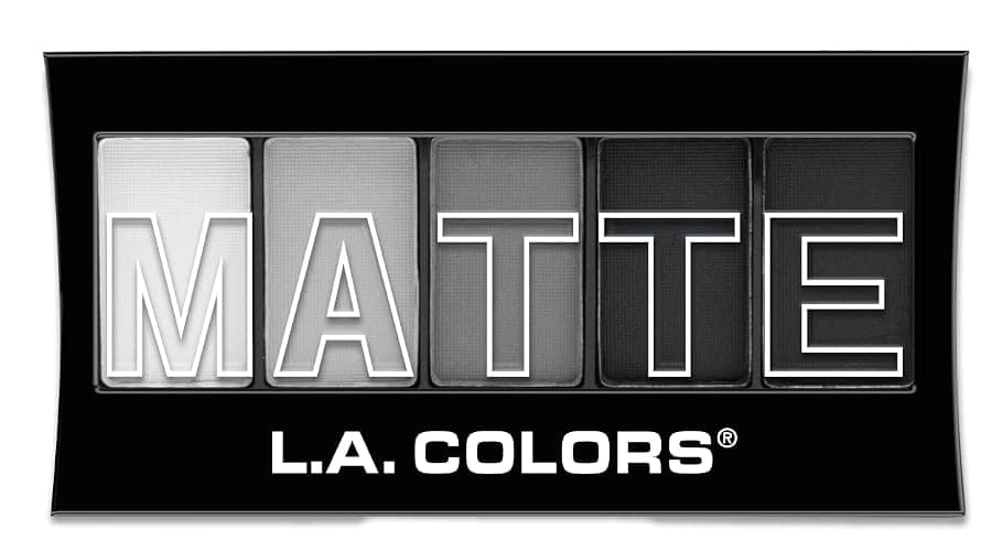 L.A. COLORS 5 Color Matte Eyeshadow Palette, Black Lace CEM475 - Image 1