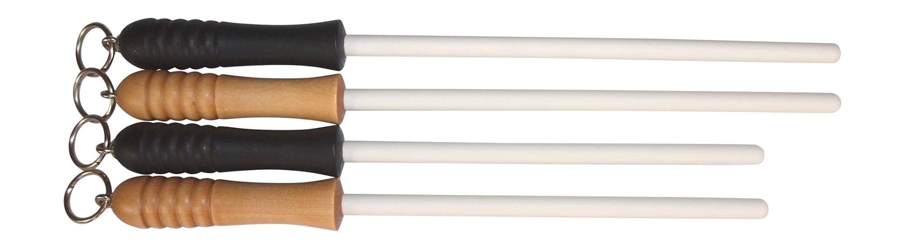 Idahone Fine Ceramic Sharpening Rod (12", Natural Handle) - Image 1