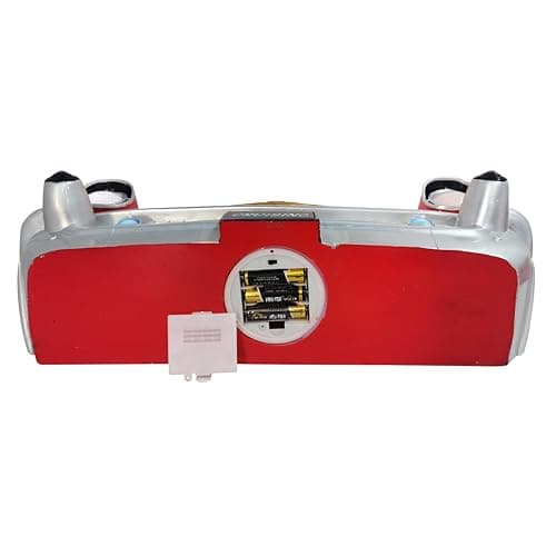 Sunbelt Gifts 1957 Chevy Red Bel Air Floating Wall Shelf - LED Headlights with Tempered Glass for Vintage Car Decor + Man Cave Accessories - Classic Car Gift (20 x 6.1 x 8 in) thumbnail 8