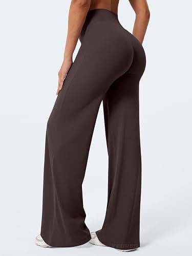 YEOREO Ease Workout Leggings Womens Straight Leggings Eddiy Gym Yoga Pants | 29"/31.5"/33"/35",No Front Seam,High Waist,Buttery,Booty Lifting,Wide Leg thumbnail 2