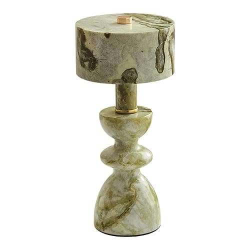 MIXL-Green Jade Marble Touch Lamp,Art Deco Table Light,Nordic Style Desk Lamp for Bedside Office and Living Room thumbnail 8