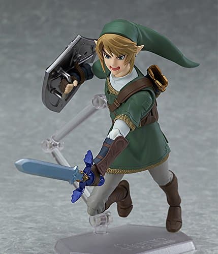 Good Smile The Legend of Zelda Twilight Princess Link (Deluxe Version) Figma Action Figure, 180 months to 1188 months thumbnail 5