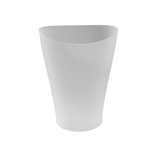 Rubbermaid Spa Works Compact Contemporary Style 9 Quart Indoor Open Vanity Home Trash Container White thumbnail 2
