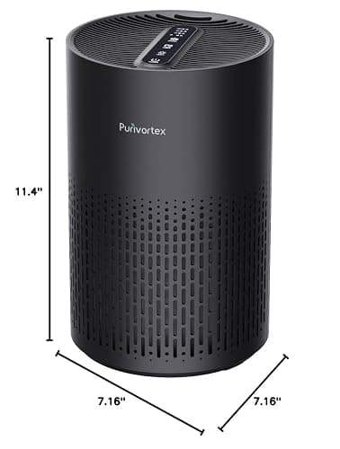Purivortex Air Purifiers for Bedroom, Quiet Air Purifier with HEPA Filter for Pollen, Smoke, Dust, Pet Dander, Odor, Hair, Ozone Free, Covers Up to 880 Sq Ft, PX500 Black thumbnail 8