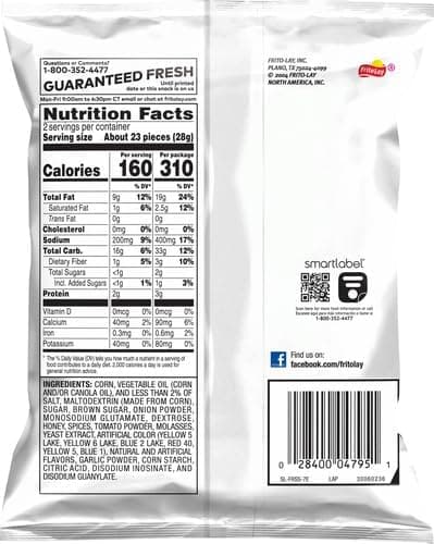 Fritos Corn Chips, Flavor Twists Honey Barbeque, Bundled by SUPERDEALS with mystery gift, 2-Ounce Large Single Serve Bags (Pack of 10) thumbnail 2