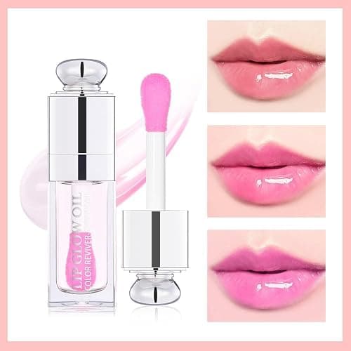 Unyoke Hydrating Lip Glow Oil-Lip care oil- Lip Oil Tinted for Lip Care and Dry Lips-Prevents Dry Cracked-Non-sticky Big Brush Head-Lip Plumping -Lip Oil gloss tinted-002 thumbnail 2
