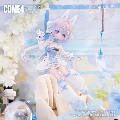 LEBOO BJD Blind Box, Minty's Fortune Wish Scroll Series 8.9'' Ball Jointed Doll Cute Dress up Doll with Joints, Collectible Action Figure Gift Ages 15 and Up thumbnail 5