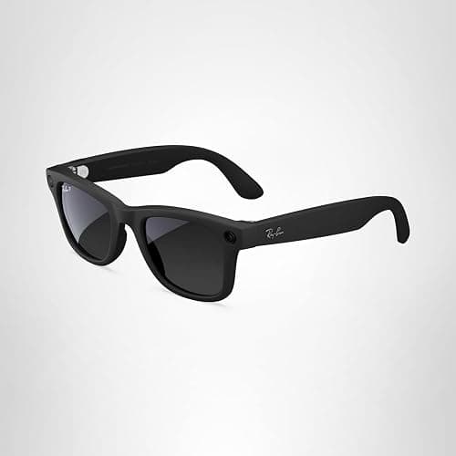 Ray-Ban Meta (Gen 1), Wayfarer, Matte Black | Smart AI Glasses for Men, Women - 12 MP Camera, Open-Ear Speakers, Video Recording, Bluetooth - Polarized Gradient Graphite Lenses - Wearable Technology thumbnail 9