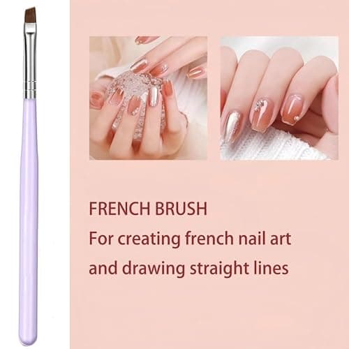 Faiteary Nail Brush Set with Nail Art Polish Brushes Builder Gel Brush thumbnail 2