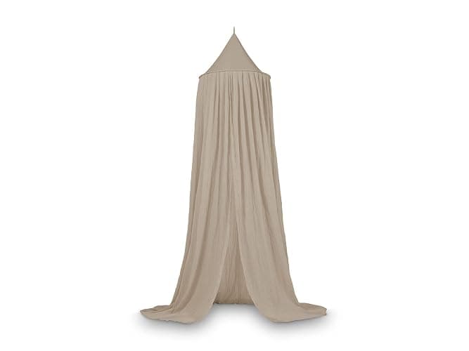 Jollein Baldachin Vintage Nougat - Höhe 245 cm - Betthimmel Babybett Kinderzimmer - Beige - Image 1
