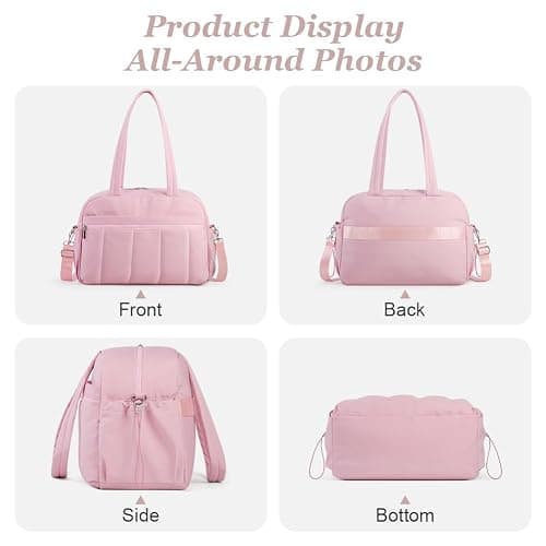 HOTUT Womens Gym Bag,Easyjet Cabin Bag 43x30x18 Underseat,Large Holdall/Cabin/Hospital/Travel Duffel/Gym Bag with Wet Pocket,Ultra Lightweight,for Sports and Travel thumbnail 6