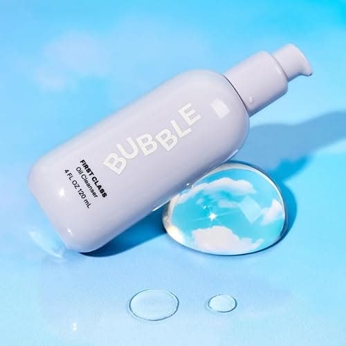 Bubble Skincare First Class Face Oil Cleanser - Facial Cleansing Oil + Makeup Remover Enriched with Rosehip Seed Oil + Sunflower Seed Oil to Nourish + Soothe Skin (4 fl oz) thumbnail 4